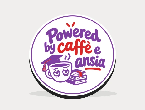 Sottobicchiere di laurea: Powered by caffè e ansia