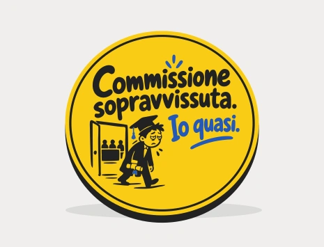 Sottobicchiere di laurea: Commissione sopravvissuta. Io quasi.