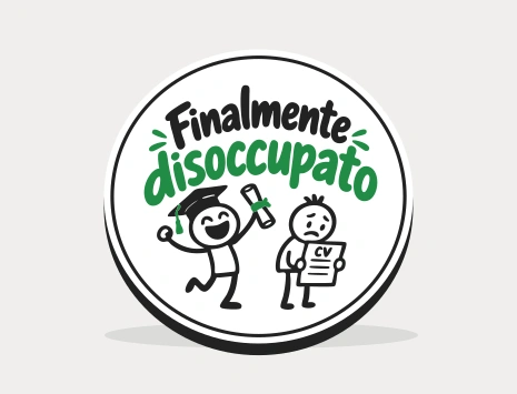 Sottobicchiere di laurea: Finalmente disoccupato