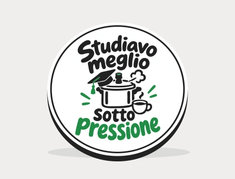 Sottobicchiere di laurea: Studiavo meglio sotto pressione