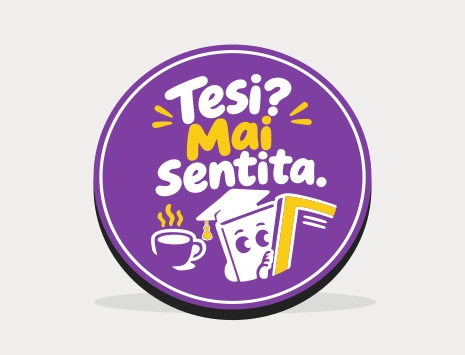 Sottobicchiere di laurea: Tesi? Mai sentita.