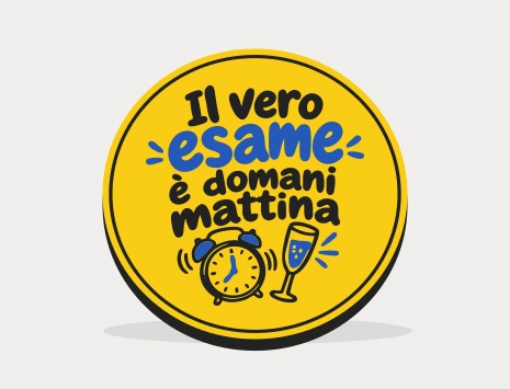 Sottobicchiere di laurea: Il vero esame è domani mattina